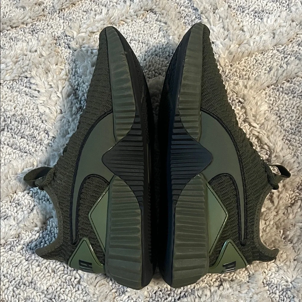 Puma Olive Green Knit Sneakers